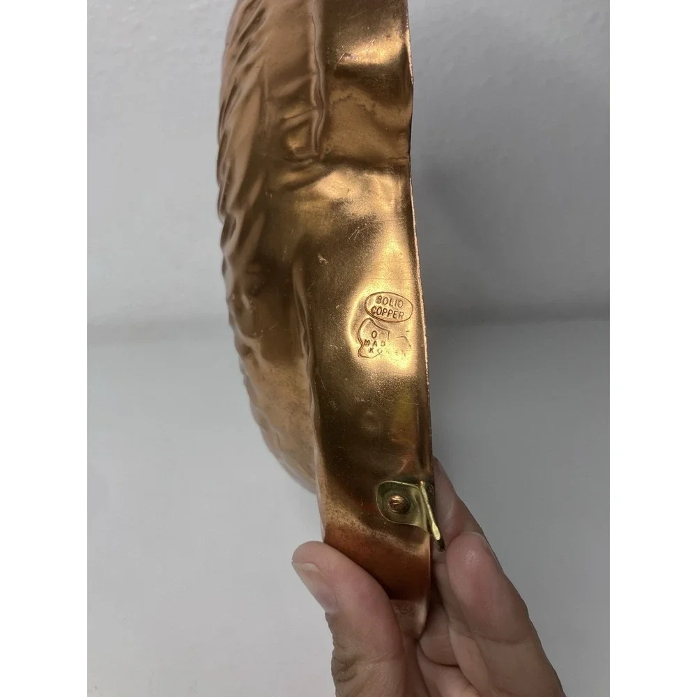 Solid‎ Copper Embossed Fish Koi Jello Baking Mold Made In Korea 8x9
